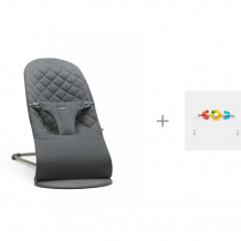 Купить babybjorn кресло-шезлонг bliss cotton и игрушка для кресла шезлонга летающие друзья 