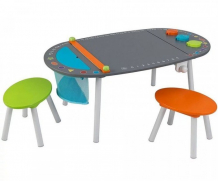 Купить kidkraft детский игровой набор стол и 2 стула 26956_ke