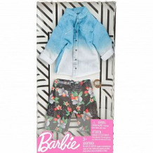 Купить одежда для кукол barbie джинсовая рубашка шорты с цветами ( id 10617314 )