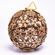 Купить wood trick механическая деревянная сборная модель рождественский шар 1234-60