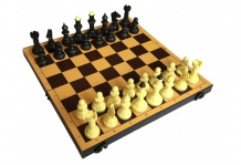 Купить владспортпром настольная игра шахматы с шахматной доской 30х30 см 61238