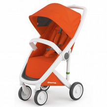 Купить прогулочная коляска greentom upp classic, цвет: оранжевый/белая рама ( id 10598840 )