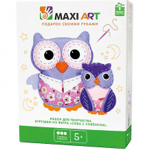 Купить набор для творчества maxi art "игрушки из фетра" сова с совёнком ( id 13067592 )