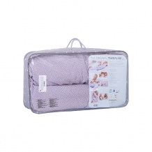 Купить подушка для беременных theraline 190 см. горошек, серая ( id 8524481 )