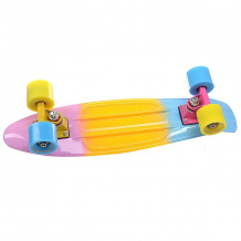 Купить скейт мини круизер turbo-fb likeap pink/yellow/blue 22 (55.9 см) розовый,желтый,голубой ( id 1121786 )