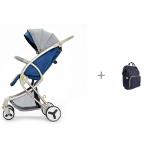 Купить прогулочная коляска giovanni modo с рюкзаком для мамы yrban mb-104 в синей расцветке 
