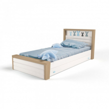 Купить подростковая кровать abc-king mix bunny №4 с мягким изножьем 190x120 см mix-06-01-k