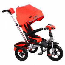 Купить трехколесный велосипед moby kids new leader 360° 12x10 air car, цвет: красный ( id 10459379 )