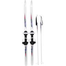 Купить лыжи подростковые "ski race"150/110 см, унив.крепление "цикл", с палками ( id 10277107 )