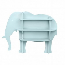 Купить полка настенная rodent kids слон, цвет: голубой ( id 11844226 )