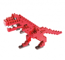 Купить конструктор поделкин пластиковый №14 тираннозавр рекс (129 деталей) plk-01