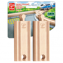 Купить hape элементы игрушечной железной дороги - прямые короткие рельсы (4 предмета) e3778_hp