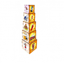 Купить деревянная игрушка ань-янь кубики-пирамидки профессии псд015