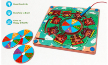 Купить avenir развивающая игра деревянный лабиринт с магнитными шариками ep3048