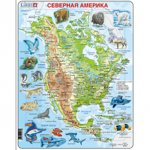 Купить пазл larsen "животные северной америки", на русском языке ( id 11077606 )