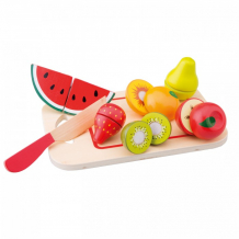 Купить деревянная игрушка new cassic toys игровой набор продуктов фрукты 10579