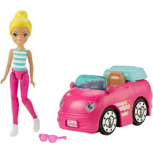 Купить mattel barbie fhv77 барби кукла &quot;в движении&quot; автомобиль и кукла