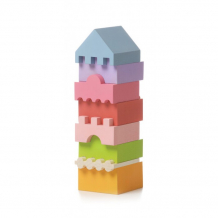 Купить деревянная игрушка cubika пирамидка-конструктор ld-4 (8 деталей) 11339