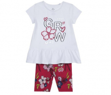 Купить chicco комплект для девочек футболка и шорты цветы grow 09076330 09076330