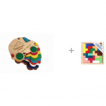 Купить деревянная игрушка ступеньки творчества сложи квадрат и головоломка 