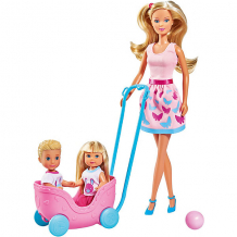Купить игровой набор с куклами simba "steffi love" весёлая прогулка штеффи, еви, тимми с питомцами ( id 10037716 )