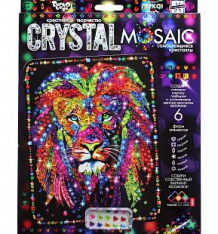 Купить набор для творчества danko toys crystal mosaic лев ( id 10299599 )