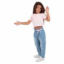 Купить джинсы leader kids, цвет: синий/розовый ( id 11415616 )