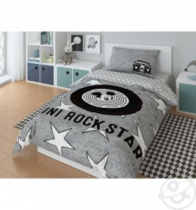 Комплект постельного белья Нордтекс Mickey Rock star, цвет: серый 3 предмета ( ID 9822558 )