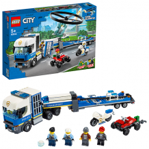Купить lego city 60244 конструктор лего город полицейский вертолётный транспорт