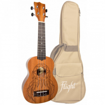 Купить музыкальный инструмент flight укулеле сопрано nus 350 dc