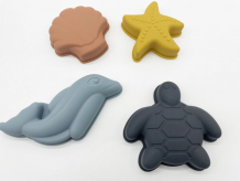 Купить chuckle.kids силиконовые формочки для песочницы морские обитатели sea-form
