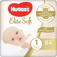 Подгузники  Elite Soft 1, 3-5кг, 84шт.