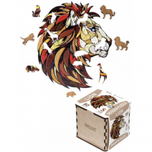 Купить деревянная игрушка eco wood art пазл головоломка лев s 21x19 см epuz-s-lion