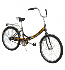 Купить велосипед top gear compact, цвет: черный/оранжевый ( id 2736821 )