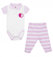 Купить комплект боди/брюки hudson baby, цвет: розовый ( id 1421414 )