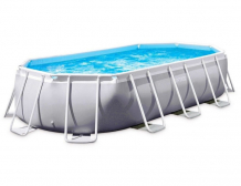 Купить бассейн intex бассейн каркасный прямоугольный prism frametm oval 503х274x122 см 26796np