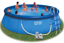 Купить intex бассейн easy set 549х122 см с фильтром и системой очистки с57929