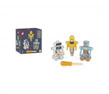 Купить конструктор janod игрушка-конструктор роботы серия brico'kids j06473