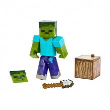 Маленькая фигурка Minecraft Zombie, с артикуляцией ( ID 14826263 )