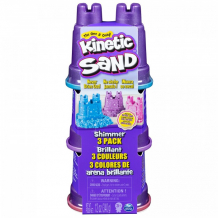 Купить kinetic sand набор для лепки кинетический песок мерцание 6053520