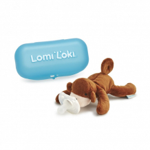 Купить пустышка lomiloki с развивающей игрушкой обезьянка густаво с 0 мес. 1 шт. 47-007