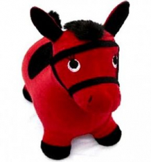 Купить мягкая игрушка наша игрушка лошадка-попрыгунчик красная 30 см ( id 1120211 )