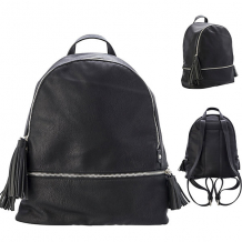 Рюкзак-мини ACTION, молодежный, разм. 33х23.5х12 см, черный, цвет фурнитуры-серебристый, иск. Кожа ( ID 11271462 )