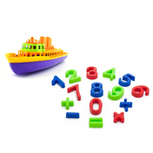 Купить тебе-игрушка набор пляжный: песочный набор арифметика + кораблик 40-0015+15-5676