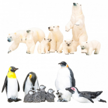 Купить masai mara набор фигурок мир морских животных (белые медведи, пингвины) мм203-029
