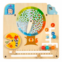 Купить деревянная игрушка игрушки из дерева бизиборд календарь природы д441