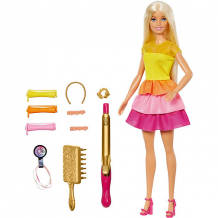 Игровой набор Barbie "Роскошные локоны" Кукла в модном наряде с аксессуарами для волос ( ID 11618032 )