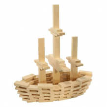 Купить деревянная игрушка пелси строительный набор кусочки-брусочки 400 элементов и685