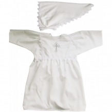 Купить папитто крестильное платье для девочки с косынкой 1204