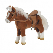 Купить мягкая игрушка gotz коричневая лошадь с седлом и уздечкой 40 см 3401099
